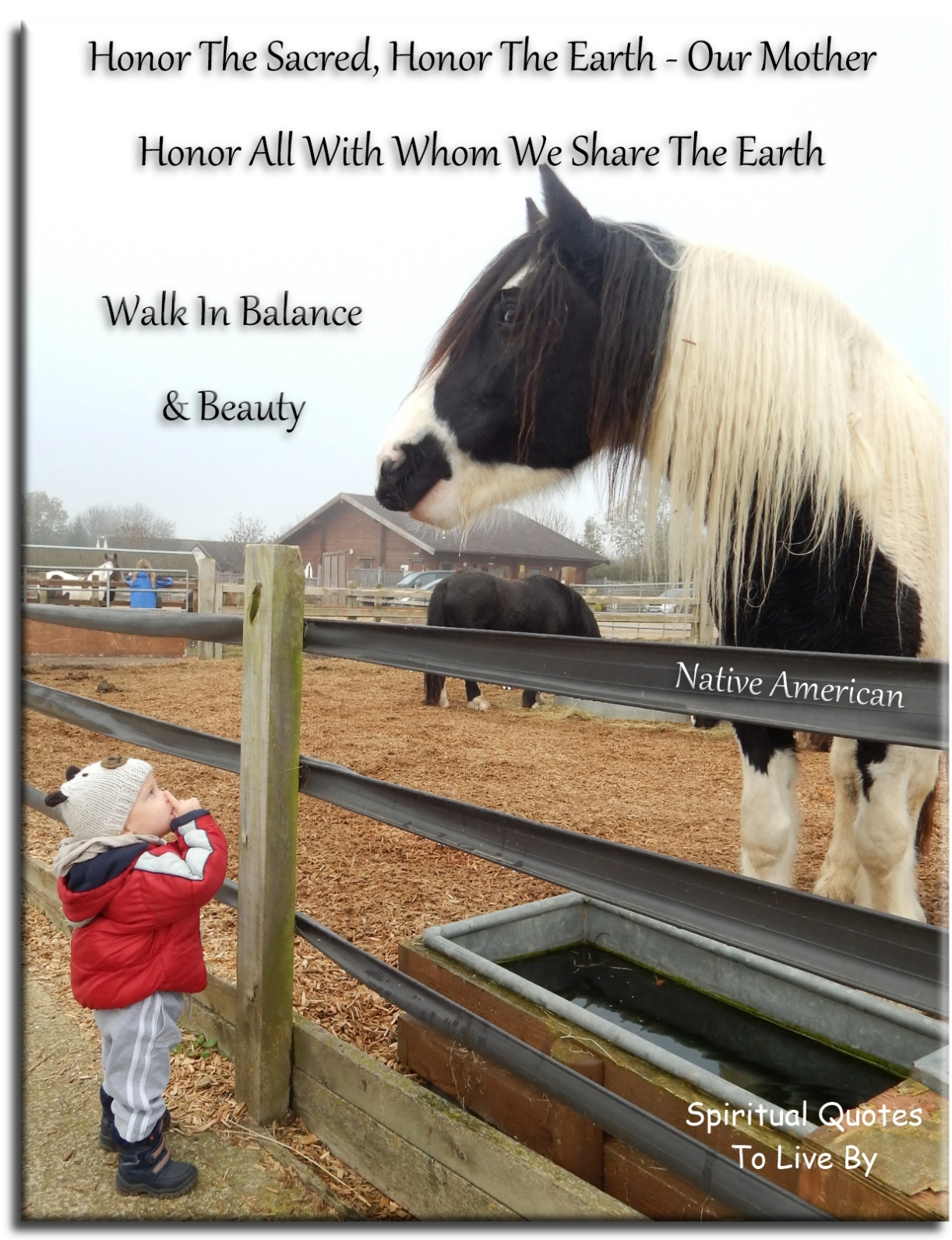 Native American quote - Honour the sacred. Honour the Earth, our Mother. Honour all with whom we share the Earth. Walk in balance and beauty. - Spiritual Quotes To Live By