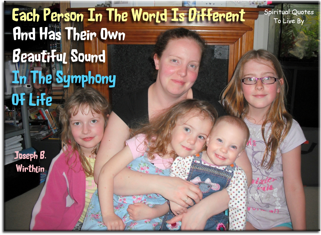 Joseph B. Wirthlin quote - Each person in the world is different and has their own beautiful sound in the symphony of life. - Spiritual Quotes To Live By