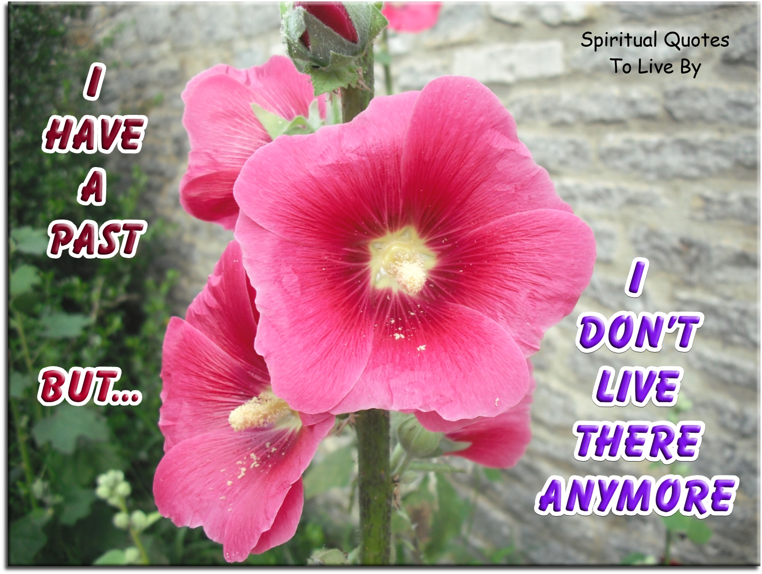 I have a past but I don't live there anymore - Spiritual Quotes To Live By