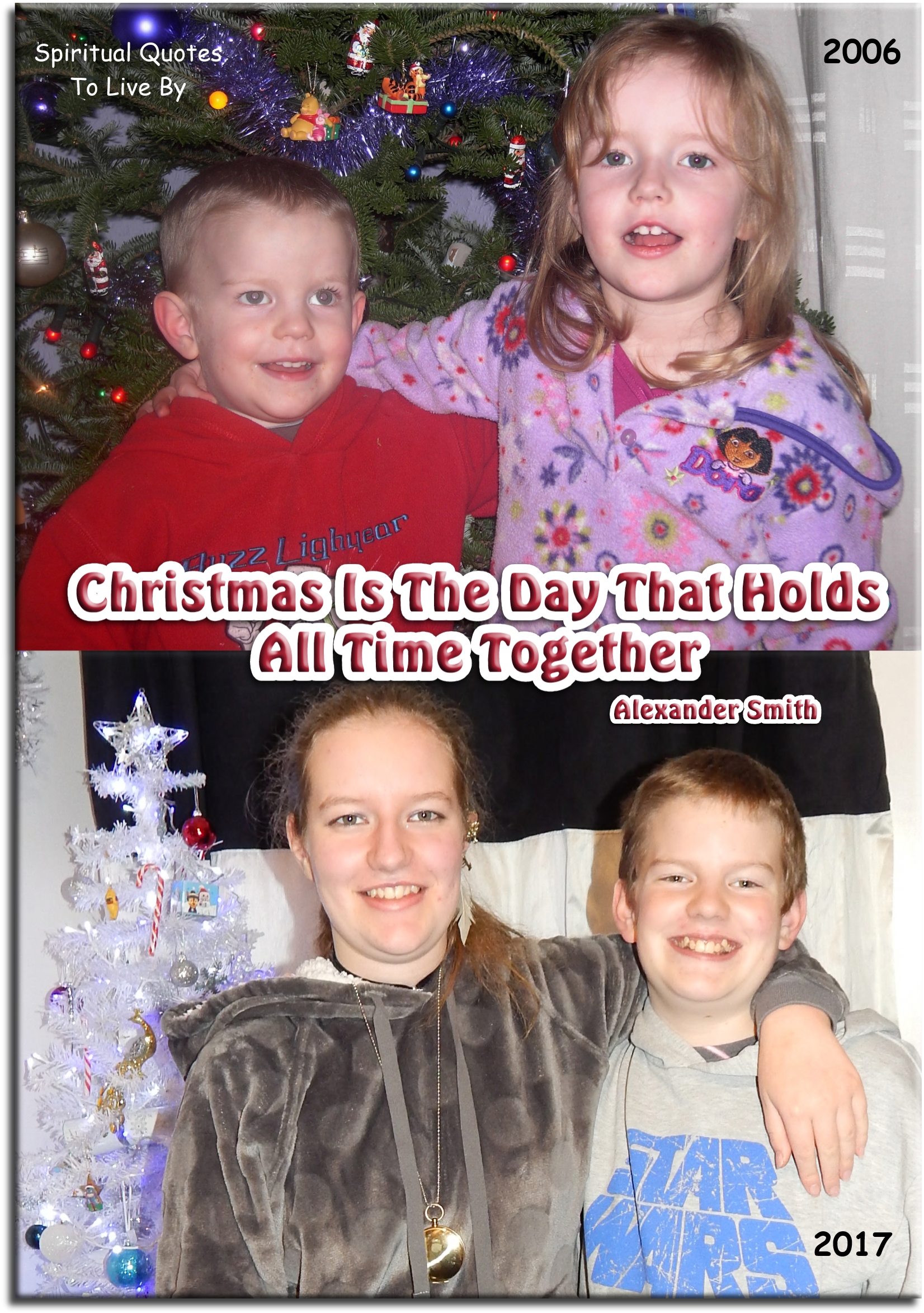 Alexander Smith quote - Christmas is the day that holds all time together. - Spiritual Quotes To Live By