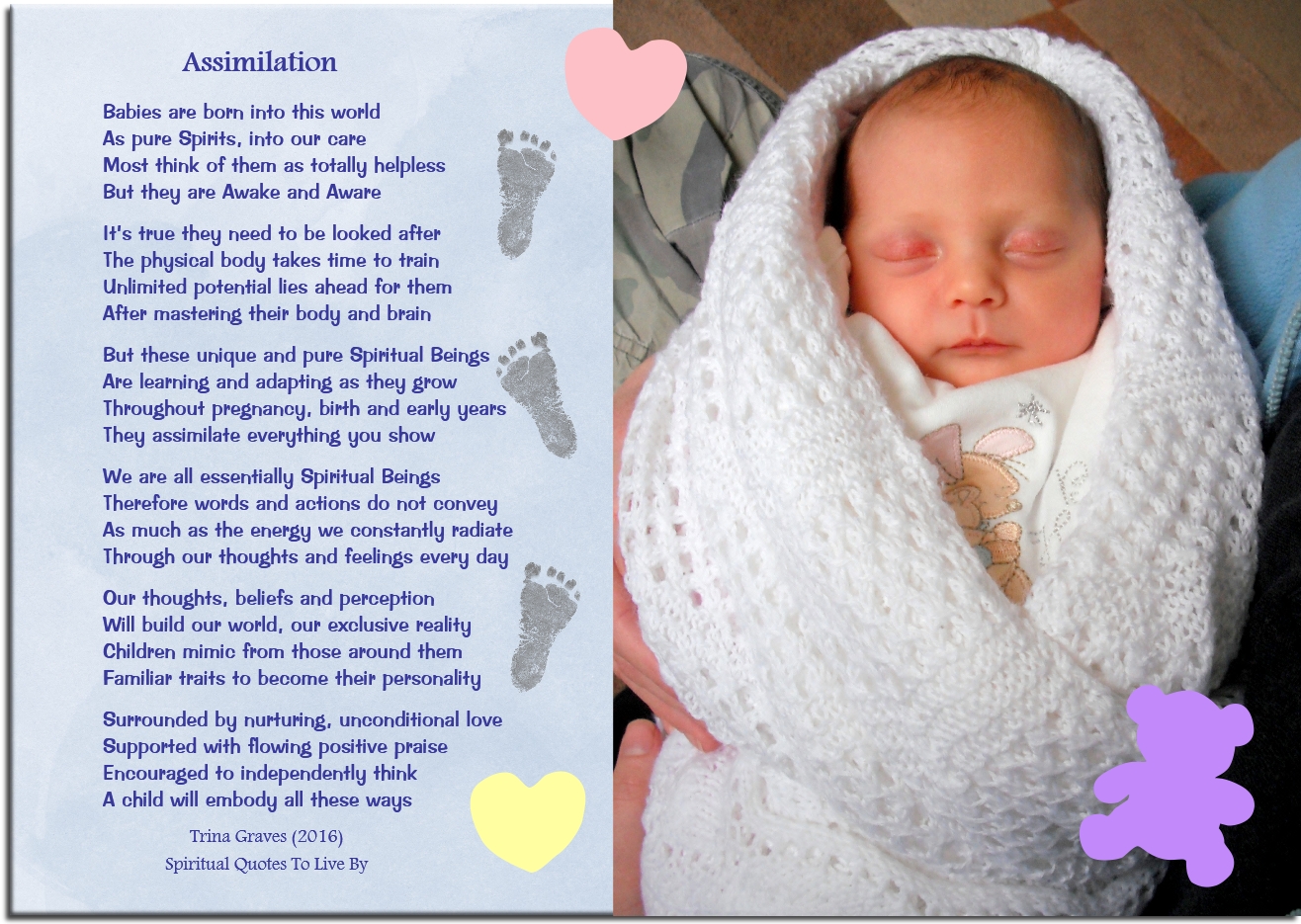 Assimilation - Inspirational poem by Trina Graves of Spiritual Quotes To Live By