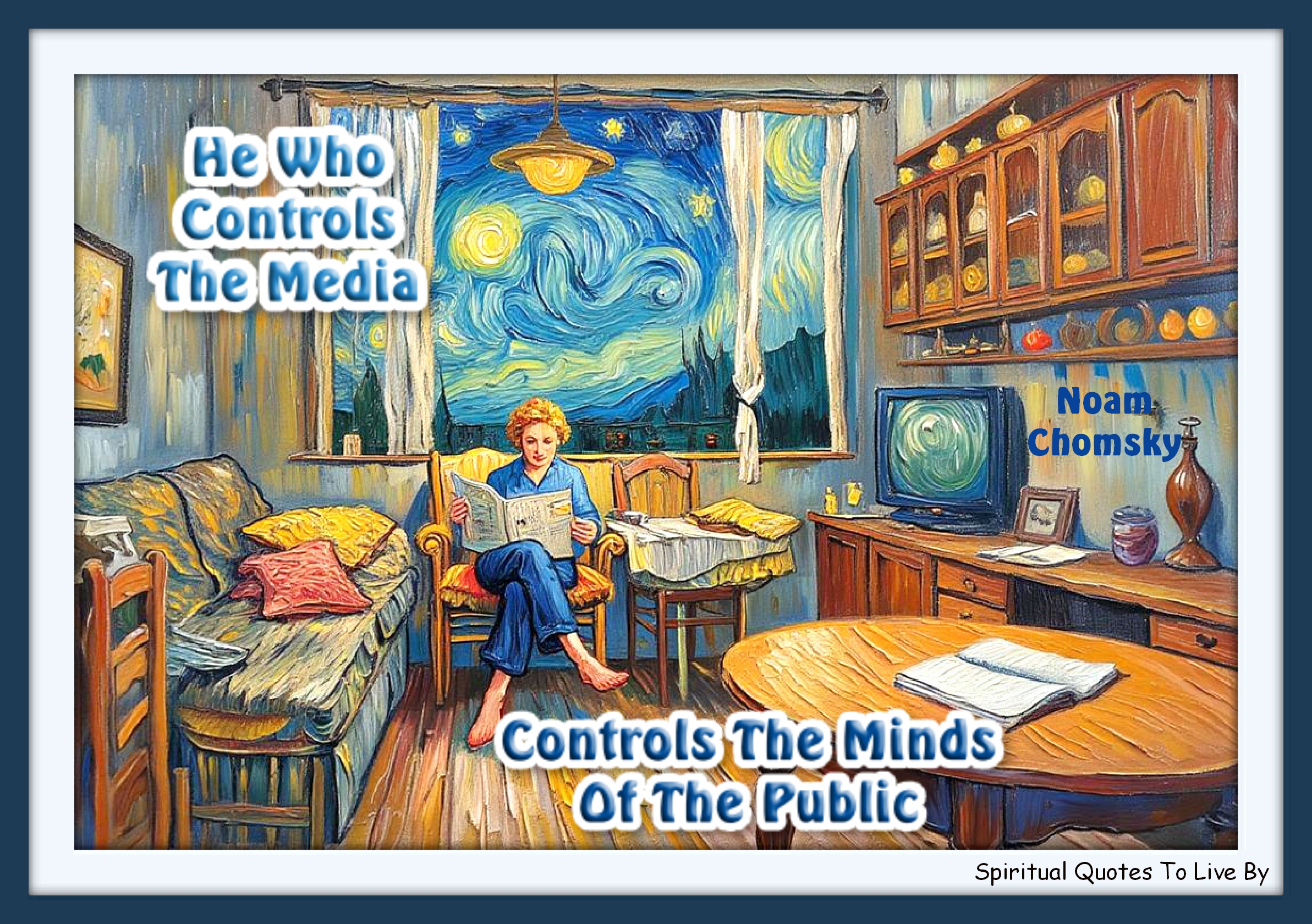 Noam Chomsky quote - He who controls the media, controls the mind. - Spiritual Quotes To Live By